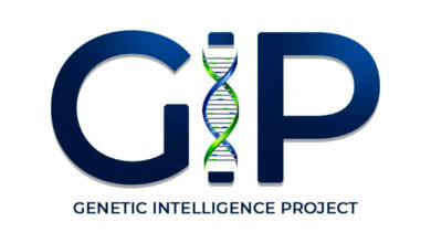 Imagem de fundo branco com o logotipo da GIP - Genetic Inteligence Project - Superdotação e altas habilidades